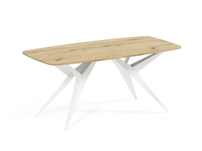 Stół AXIS 180 – owalny stół rozkładany 90x180-256 cm styl industrialny