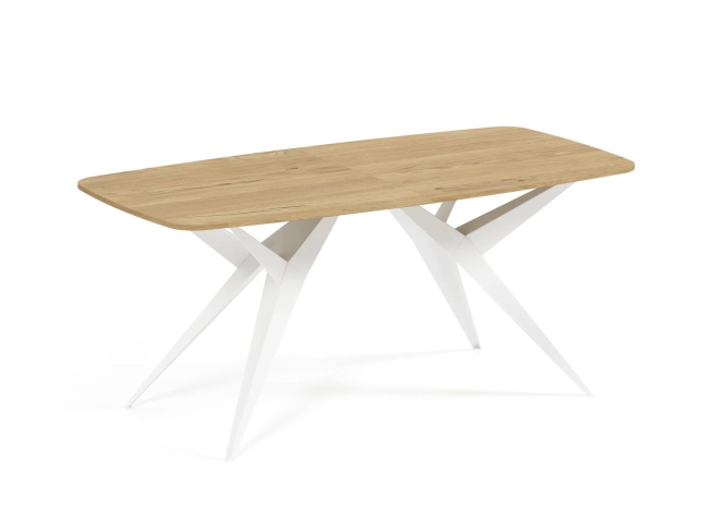 Stół AXIS 200 – owalny stół rozkładany 90x200-276 cm styl industrialny