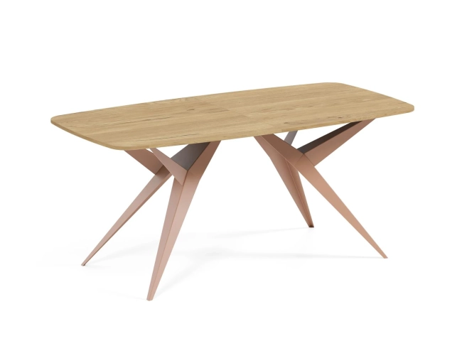 Stół AXIS 200 – owalny stół rozkładany 90x200-276 cm styl industrialny