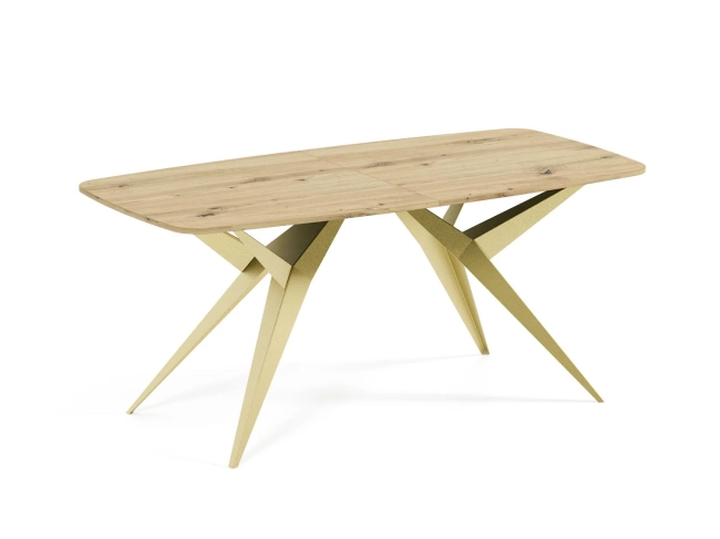 Stół AXIS 180 – owalny stół rozkładany 90x180-256 cm styl industrialny