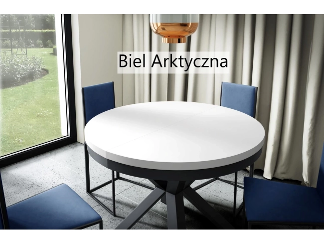 Stół rozkładany NARVIC Ø 100-176